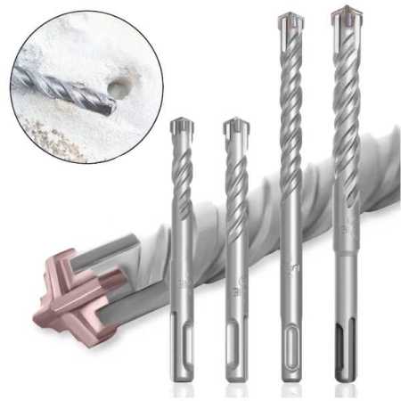 14mm 160 mm Concrete SDS Plus Drill Bit Cross Tips 4 Cutters  Brick Block Masonry Drilling Bit 