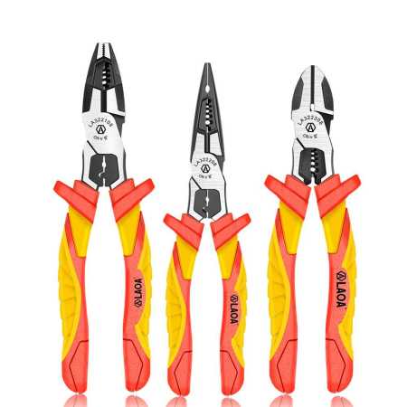 3 Pack LAOA Insulated Pliers Set LA322108 LA322208 LA322308