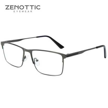 Black Framed Single Prescription Specticles for  Men Anti Blue Light Photochromic