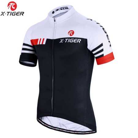 Black and White Cycling Shirt
