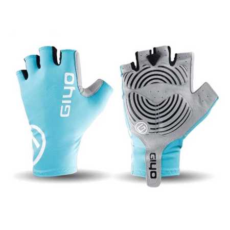 Blue Gloves for Bike Riding Fingerless
