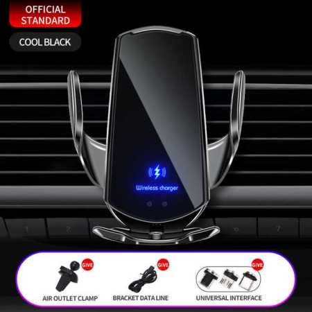 FDGAO Dash Mount 30W Car Wireless Charger For iPhone and Samsung Phones