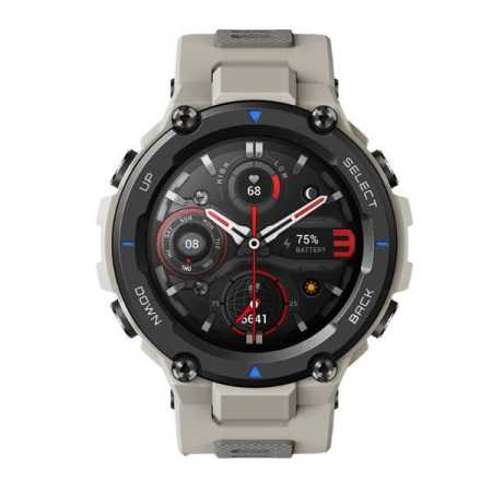 Desert Grey T Rex Pro Waterproof Smart Watch GPS 18day Battery Life 
