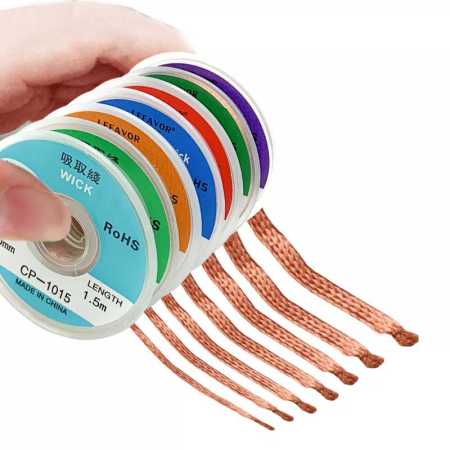 Desoldering Braid Solder Remover Wick 1mm 2.5mm 4mm 1.5M 3M