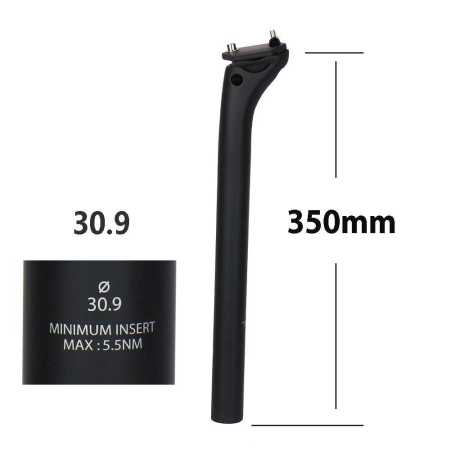 ELITAONE Carbon Fiber Seatpost 30.9mm 350mm