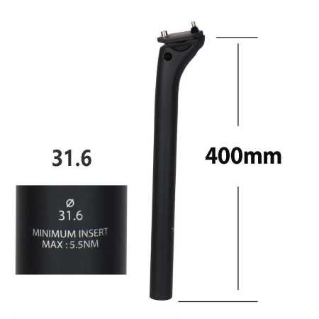ELITAONE Carbon Fiber Seatpost 31.6mm 400mm