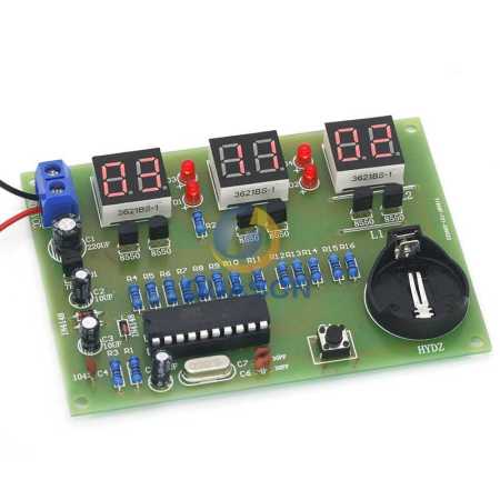 Electronics PCB Kit Clock LED Display DC 9V   12V