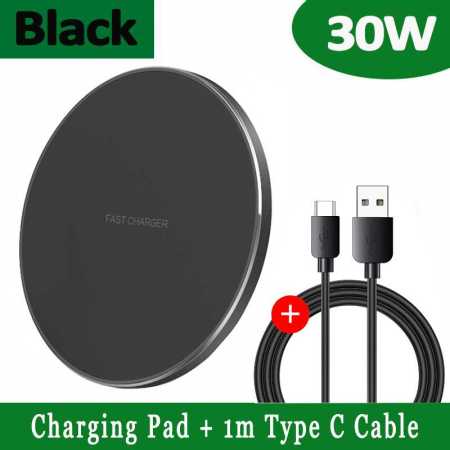 FDGAO 30W Wireless Charger Quick Charge QC 3.0 For iPhone and Samsung