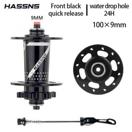 HASSNS Hub for front with Quick Release Black Color