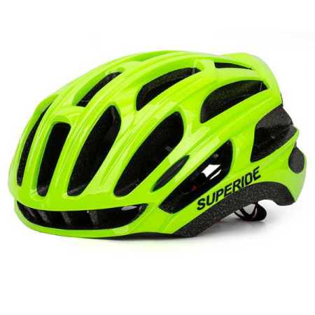High Visibility Fluro Green Cycling Helmet for Road and MTB Bike