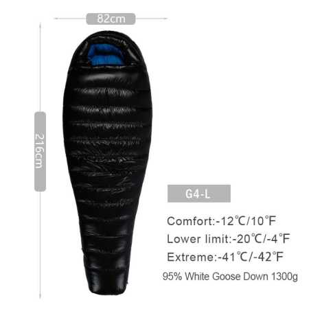 Large G4 Ultralight Sleeping Bag -20 to -12 Degrees Medium
