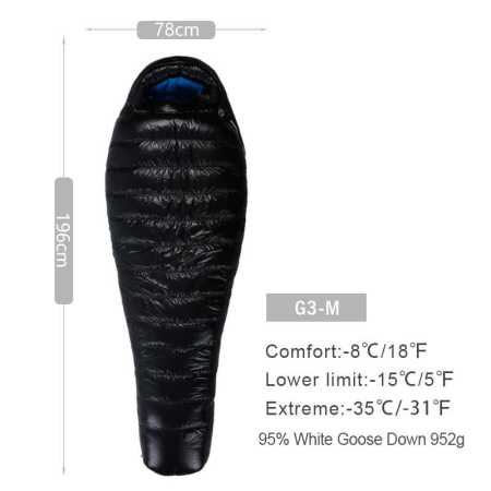 Medium G3 Ultralight Sleeping Bag -15 to -8 Degrees