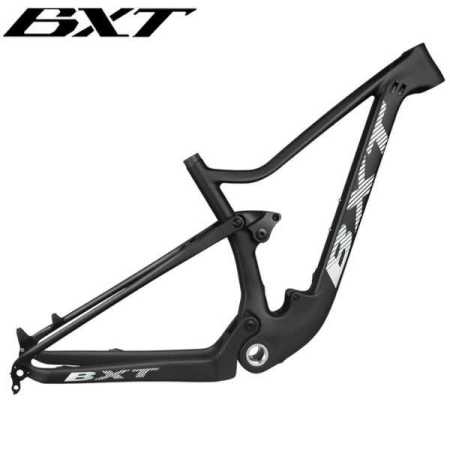 Mountaian XC 29er T1000 Carbon Fiber Full Suspension MTB Frame Gloss Black