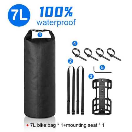 NEWBOLER Portable Waterproof front Bike Fork Pannier Bag 7L