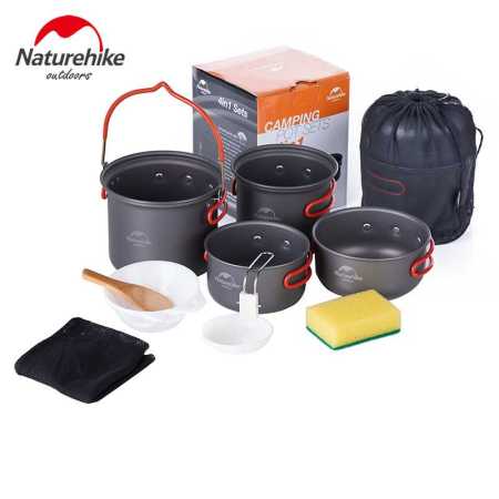 Naturehike Camping Ultralight Backpacking Aluminum Cookware Sets