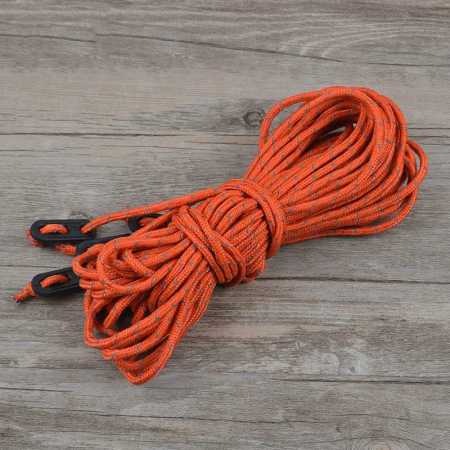 Orange Reflective Tent Ropes 2m Long 4 Pack