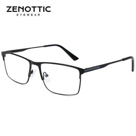 Prescription Glasses for  Men Anti Blue Light Photochromic Gunmetal Frames