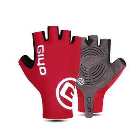 Red Finglerless Bike Gloves