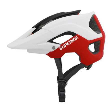 Red and White MTB and Road Bike Bicycle Helmet