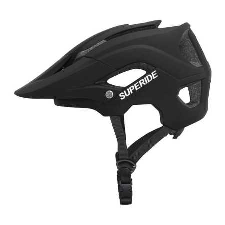 SUPERIDE Black MTB and Road Bike Bicycle Helmet