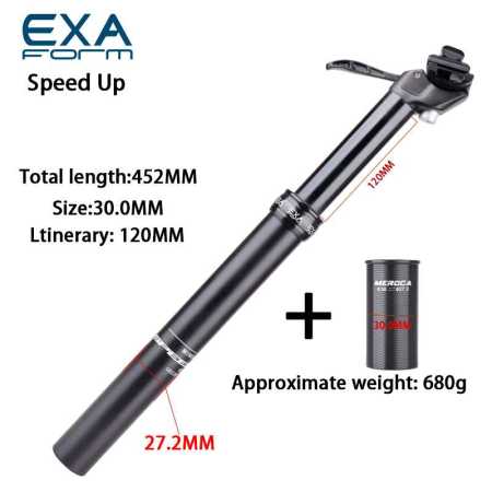 Speed Up Dropper Post 30.0 mm 120mm Drop Built in Switch Type
