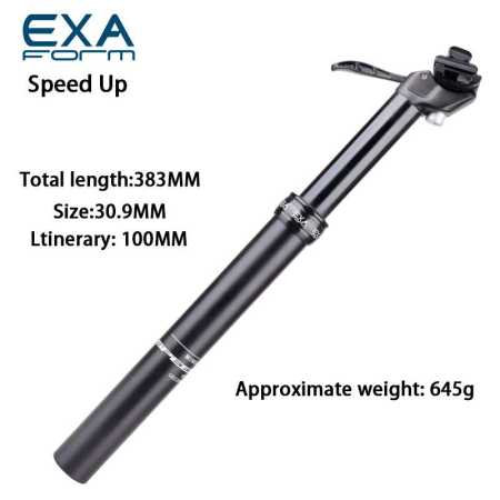 Speed Up Dropper Post 30.9mm 100mm Drop Built in Switch Type