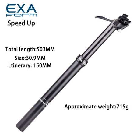 Speed Up Dropper Post 30.9mm 150mm Drop Built in Switch Type