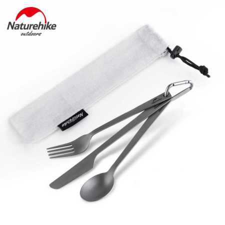Titanium Ultralight Cutlery Set Knife Fork and Spoon