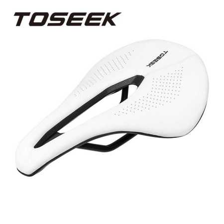 White Bike Seat Saddle EVA Ultralight Breathable and Cushioned Comfortable
