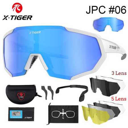 X Tiger Cycling Glasses with Multiple Switchable Lens plus accessories