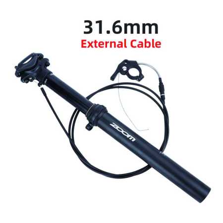 Zoom 31.6 mm Dropper Post External Cable 100mm Drop